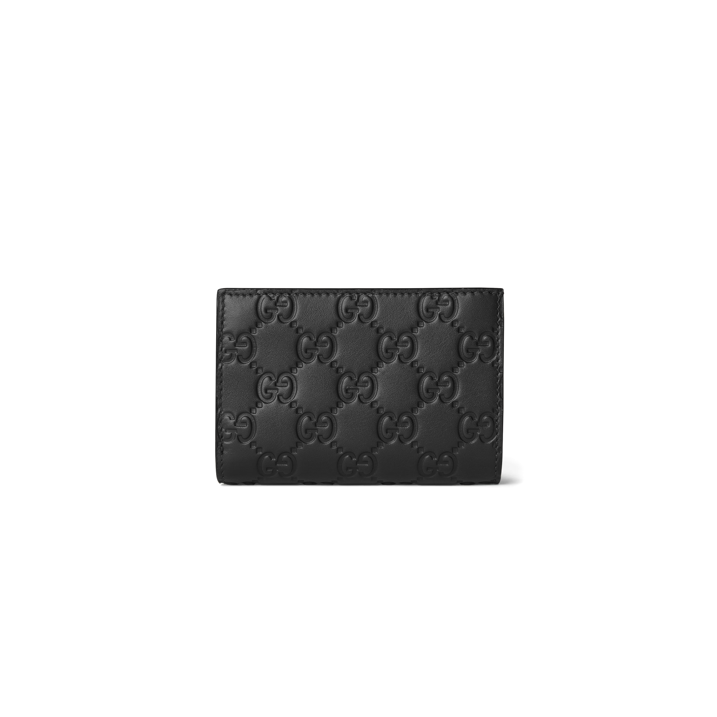 GUCCI GG EMBLEM SMALL WALLET ‎847208 (11*8.5*3cm)